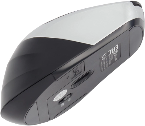 Мышь Оклик 516MW черный/ серебристый оптическая (1600dpi) silent беспроводная BT/ Radio USB для ноутбука (6but) (1978689) фото 3