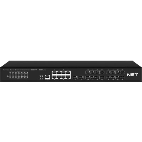 Управляемый L2+ коммутатор Gigabit Ethernet на 18 x GE SFP + 8 x GE RJ45 портов. Порты: 18 x GE SFP (1000 Base-X), 8 x GE (10/100/1000 Base-T). Консольный порт, Уровень управ? (NS-SW-18GX8G-L)