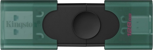 Флеш Диск Kingston 128GB DataTraveler Duo G2 DTDEG2/128GB USB3.0 зеленый/черный