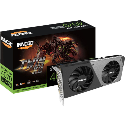 INNO3D RTX 4070 Super Twin X2/ / RTX4070, HDMI, DP*3, 12G,D6X (N407S2-126X-186162N)