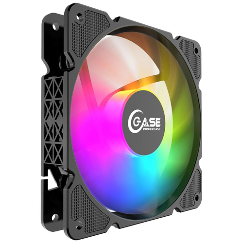 Powercase Вентилятор (M3LED) 5 color LED 120x120x25mm (100шт./ кор, 3pin + Molex, 1150±10% об/ мин) Bulk фото 3