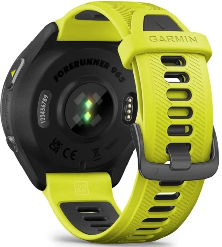Смарт-часы Garmin Forerunner 965 47мм 1.4 AMOLED корп.черный рем.черный/желтый разм.брасл.:135-205мм (010-02809-12) фото 4