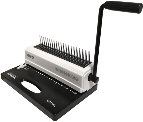 Переплетчик Office Kit B2115L A4/ перф.15л.сшив/ макс.450л./ пластик.пруж. (4.5-51мм)
