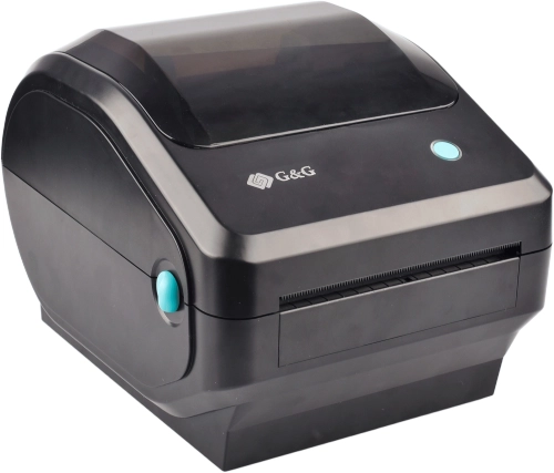 Термопринтер G&G GG-D410 203dpi 152мм/с/USB для печ.накл. черный фото 3