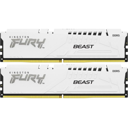 Модуль памяти DDR 5 DIMM 32Gb PC48000, 6000Mhz, Kingston FURY Beast White EXPO CL30 (Kit of 2) (KF560C30BWEK2-32) (retail)