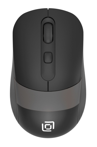 Мышь Оклик 310MW черный/ серый оптическая (3200dpi) беспроводная USB для ноутбука (3but) (1869088)