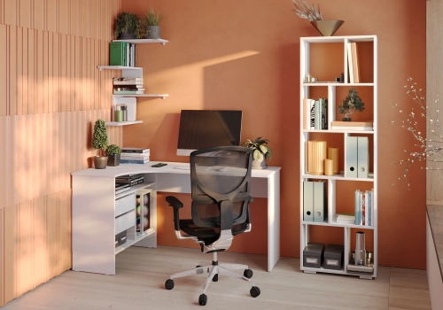 Стол для компьютера Сокол СПм-25 Л столешница ЛДСП белый 145x74x81см (00-00010611) фото 4