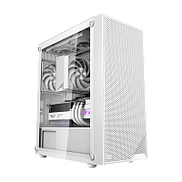 Корпус без блока питания/ Case PCCooler C3B310 WH, Mini-Tower, TG, Mesh, no fans, 2xUSB-A 2.0 + 1xUSB-A 3.0, mATX, mITX White