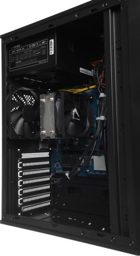 Компьютер Amur Нарвал A5A12 MT Ryzen 5 3400G (3.7) 8Gb SSD256Gb Vega 11 FreeDOS GbitEth 400W мышь клавиатура черный (RUS) (2139459) фото 15