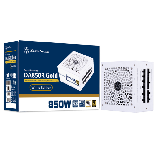Блок питания Silverstone G54ADA085R4M220 80 PLUS Gold 850W ATX 3.0 & PCIe 5.0 Fully Modular Power Supply white