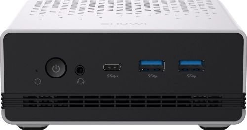 Компьютер Мини Chuwi UBox Ryzen 5 6600H (3.3) 16Gb SSD512Gb 660M Windows 11 Pro 2x2.5GbitEth WiFi BT 90W белый/ черный (2045394) (2045394#MLN)