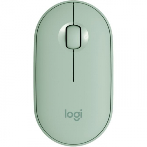 Мышь беспроводная Logitech Pebble M350 зеленая (910-005720) фото 2
