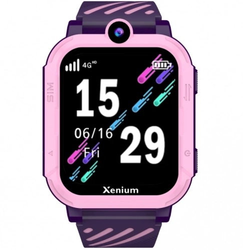 Смарт-часы Xenium W600 1.83 AMOLED корп.розовый рем.фиолетовый (CTW600PK/00)