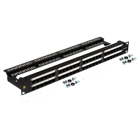 Патч-панель Lanmaster LAN-PPC48U5E 19" 2U 48xRJ45 кат.5E UTP