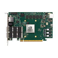 Интеллектуальный сетевой адаптер/ NVIDIA BlueField-2 P-Series DPU 100GbE Dual-Port QSFP56, integrated BMC, PCIe Gen4 x16, Secure Boot Enabled, Crypto Enabled, 16GB on-board DDR, 1GbE OOB management, T (MBF2H516C-CECOT)