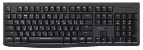 Комплект беспроводной Dareu MK188G Black, черный, клавиатура LK185G, мембранная, 104кл, EN/ RU + мышь LM106G, DPI 1200, ресивер 2,4GHz (MK188G BLACK) фото 5
