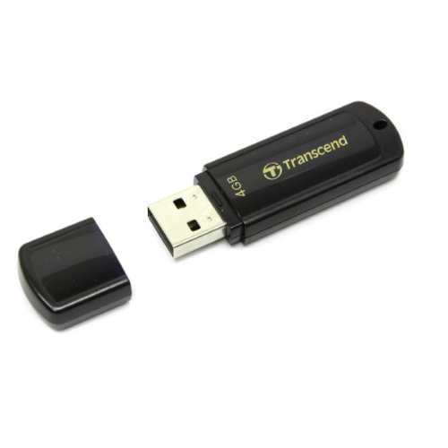 Флеш-накопитель Transcend 4GB JETFLASH 350 USB 2.0 Black (TS4GJF350) фото 2