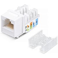 Exegate EX297267RUS Модуль-вставка Keystone Jack RJ-45 ExeGate KJ-8P8C-SH-C6A-180-TL (Кат.6A, экранированная, 180 градусов, IDC Toolless (без инструмента))