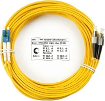 Патч-корд Cabeus FOP(D)-9-LC-FC-20M 2x9/125 OS2 LC дуплекс-FC дуплекс 20м LSZH желтый