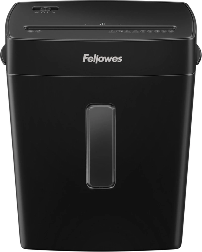 Шредер Fellowes PowerShred Р-42С черный (секр.P-4) фрагменты 8лист. 15лтр. скрепки скобы пл.карты (FS-50125)