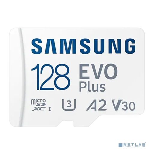 Флеш карта microSDXC 128Gb Class10 Samsung MB-MC128KA/ RU EVO PLUS + adapter (MB-MC128KA/RU)