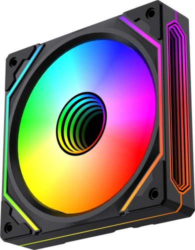 Вентилятор для корпуса Bloody BD-CF120ARGB5 LCD ARGB 120х120x25 черный 4-pin 26дБ (BD-CF120ARGB5-BK) Ret фото 9