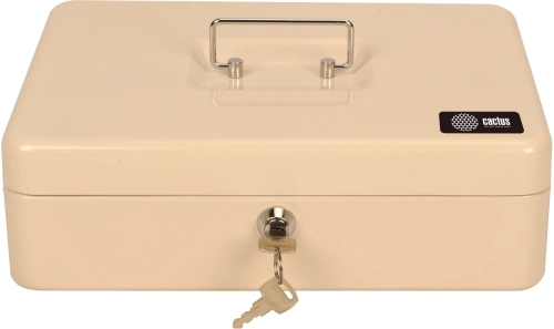 Ящик для денег Cactus CS-CB-004WT 90x300x240 бежевый металл