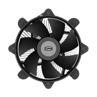 Кулер для ПК/ CPU Cooler PCCooler R120 (95W, 4-pin PWM, 60mm, Al, -mm, 1x95mm, 36.4CFM, 27.8dBA, 2700RPM, S: 1851/1700/1200/115X, black)