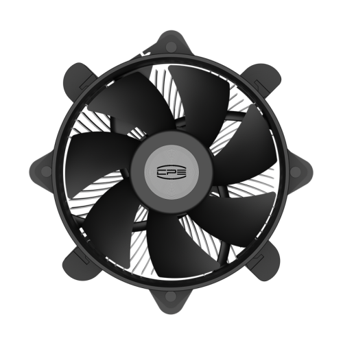 Кулер для ПК/ CPU Cooler PCCooler R120 (95W, 4-pin PWM, 60mm, Al, -mm, 1x95mm, 36.4CFM, 27.8dBA, 2700RPM, S: 1851/1700/1200/115X, black)