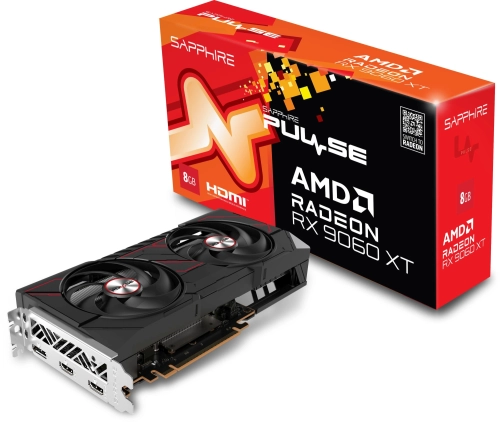 Видеокарта Sapphire PCI-E 5.0 11350-04-20G PULSE AMD RADEON RX 9060 XT GAMING OC 8GB DUAL AMD Radeon RX 9060XT 8Gb 128bit GDDR6 2700/20000 HDMIx2 DPx1 HDCP Ret фото 7