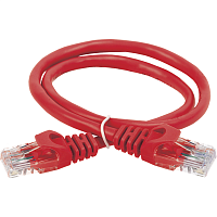 ITK Коммутационный шнур кат. 5Е UTP LSZH 0,5м красный (PC04-C5EUL-05M)
