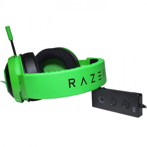 Гарнитура игровая Razer Kraken Tournament Edition проводная, USB, Mini jack 3.5 mm, зеленый, 1.3 м (RZ04-02051100-R3M1) фото 4