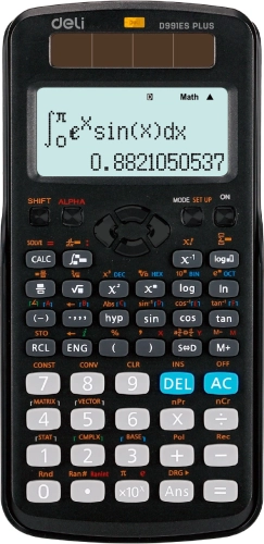 Калькулятор научный Deli ED991ES черный 10+2-разр. (ED991ES BLACK)