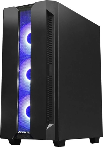 Chieftec Hunter, ATX Gaming case, w/Glass, 4xRGB fan (GS-01B-OP) фото 5
