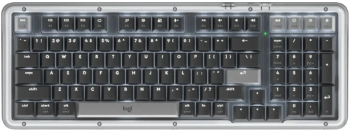 Клавиатура Logitech K98M механическая графитовый USB беспроводная BT/Radio Multimedia (подставка для запястий) (920-013040)