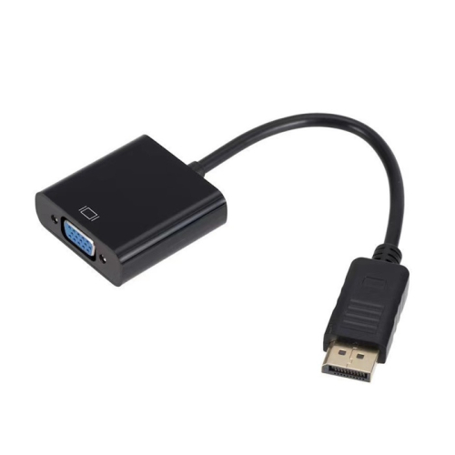 *Bion Переходник с кабелем DisplayPort - VGA, 20M/ 15F, длинна кабеля 15 см, позолоченные контакты, черный [BXP-A-DPM-VGAF-015]
