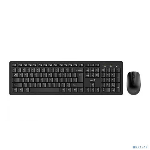 Клавиатура + мышь Genius Smart KM-8200 (Dual color) {USB,1 мини-ресивер на оба устройства,104 кл кнопка SmartGenius, мембранная,800-1600 DPI} [31340003421]