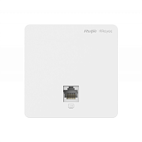 Ruijie Reyee AC1300 Dual Band Wall Access Point, 867Mbps at 5GHz + 400Mbps at 2.4GHz, 2 10/100base-t Ethernet port include 1 uplink port ,Internal Antennas,support 802.11a/b/g/n/ac Wave1/Wave2 (RG-RAP1200(F))