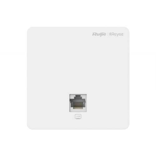 Ruijie Reyee AC1300 Dual Band Wall Access Point, 867Mbps at 5GHz + 400Mbps at 2.4GHz, 2 10/100base-t Ethernet port include 1 uplink port ,Internal Antennas,support 802.11a/b/g/n/ac Wave1/Wave2 (RG-RAP1200(F))