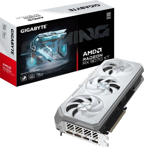 Видеокарта Gigabyte PCI-E 5.0 GV-R907XGAMINGOCICE-16GD AMD Radeon RX 9070XT 16Gb 256bit GDDR6 2520/20000 HDMIx2 DPx2 HDCP Ret фото 7