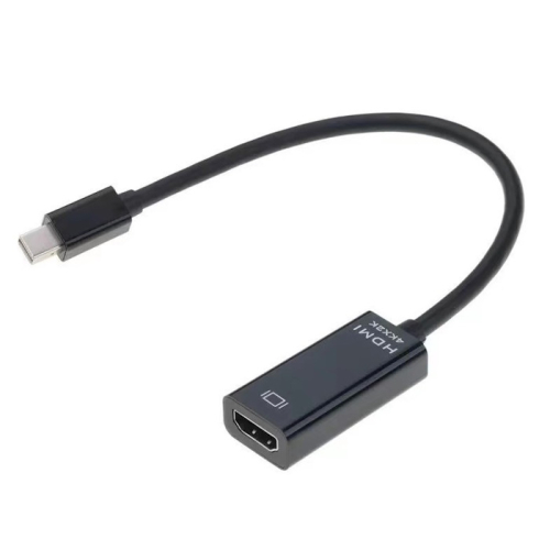 *Bion Переходник с кабелем mini DisplayPort - HDMI, 20M/ 19F, 4k@30Hz, длинна кабеля 15см, черный [BXP-A-mDPM-HDMIF-015]