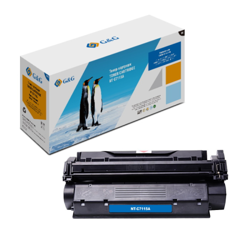 Тонер-картридж G&G NT-C7115A, черный / 2500 страниц для HP LaserJet 1000/1005/1200/3300/3320/3330 Canon LBP-1210