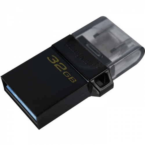 Флеш накопитель Kingston 32GB DataTraveler microDuo 3 G2 USB Type-A/Micro-USB 3.2 Gen 1 Black (DTDUO3G2/32GB)