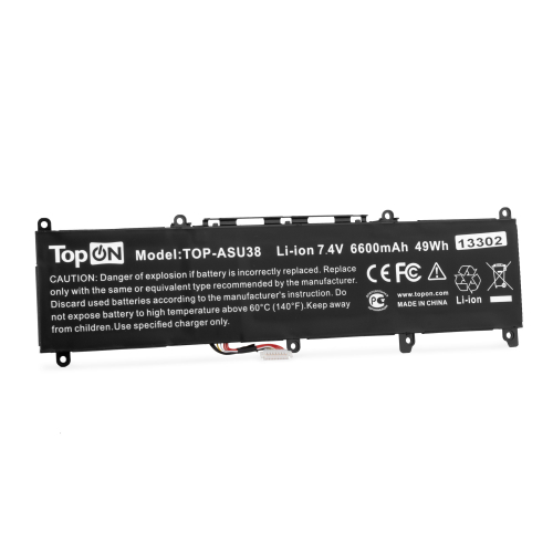 Аккумулятор для ноутбука Asus VivoBook U38N-C4004H. 7.4V 6600mAh. PN: C31N1806 (TOP-ASU38)