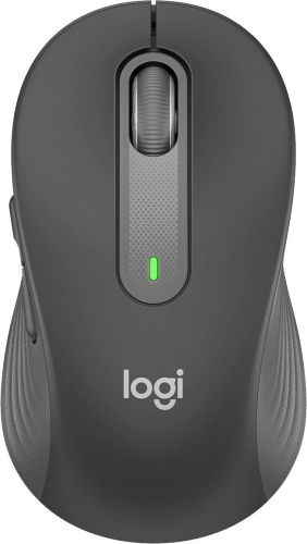 Мышь Logitech M650 графитовый оптическая (4000dpi) беспроводная BT/ Radio USB (4but) (910-006262)