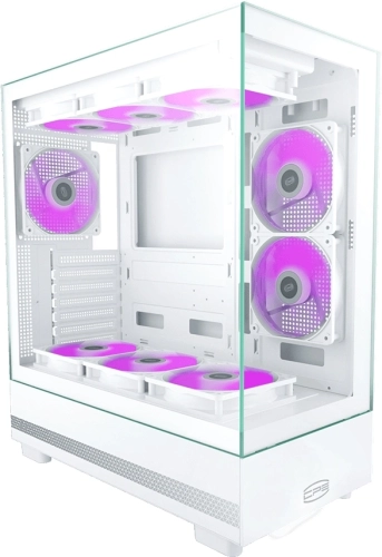Корпус PcCooler C3Q500 белый без БП ATX 9x120mm 2x140mm 1xUSB3.0 audio bott PSU (C3Q500WHD000-GL) фото 8
