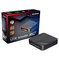 Устройство видеозахвата внешнее AVER Media Live Gamer BOLT, 2160p60, HDMI 2.0 (Pass-Through), Thunderbolt 3, (GC555), (679729), RTL (LIVE GAMER BOLT GC555)