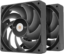 Вентилятор для корпуса Thermaltake Toughfan 12 Pro 120х120x25 черный 4-pin 22.6дБ (упак.:2шт) (CL-F159-PL12BL-A) Ret