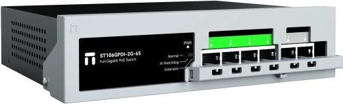 Коммутатор Netis ST106GPDI-2G-65 (L2) 6x1Гбит/с 1xКомбо(1000BASE-T/SFP) 4PoE+ 65W неуправляемый фото 2