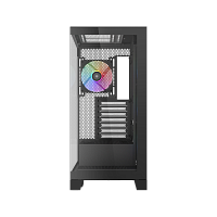 Корпус ПК без блока питания/ Case SAMA V50 Black, Midi-Tower, TG, 4x120mm ARGB, 2xUSB 3.0 + 1xUSB 3.1 Type-C, ATX, mATX, mITX Black (V50-BKADA4X1-GL)
